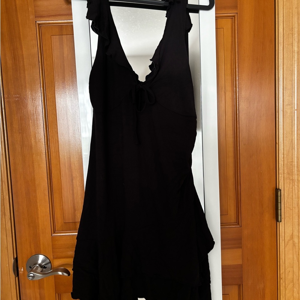 Wild Fable Black Ruffle Dress